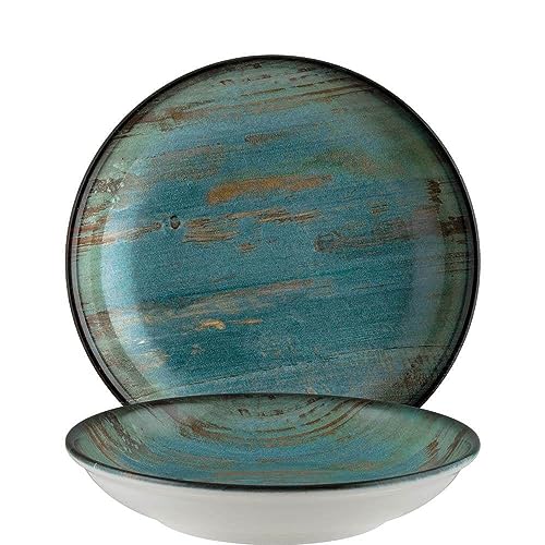 Bonna Servierschalen Madera 2er Set - Porzellan 15x8.5cm Mikrowellen- & Spülmaschinenfest