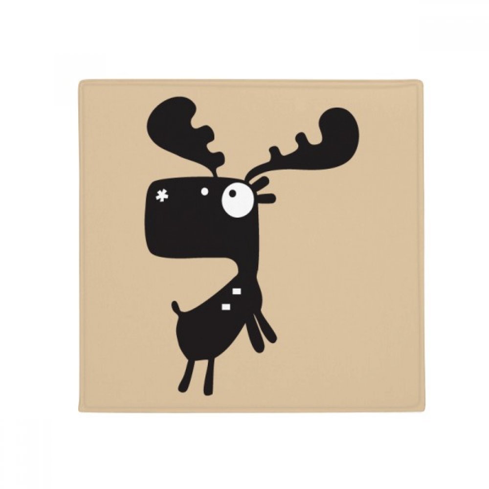 Tapis cerf antidérapant multicolore 50cm idée cadeau originale pour la maison