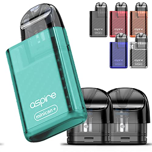 アスパイア minican+ 本体&ポッド2個セット 電子タバコ ベイプ ミニカン プラス POD タイプ スターターキット 1.0Ω グリーン