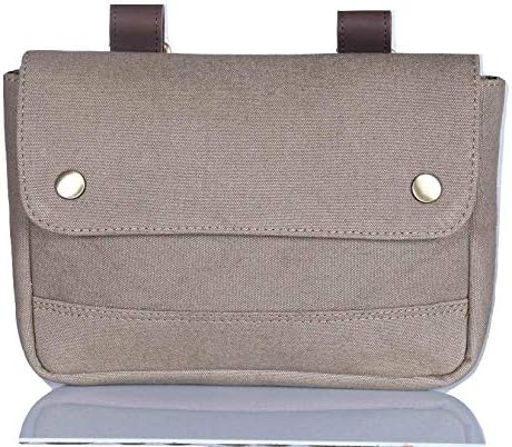 Canvas Leather Bike Handlebar Bag Vintage Bicycle Bag Seat Bag Cycling Bag Panniers Lunch Box Waterproof Mountain Bike Front Bag Multifunctional Road Bike Basket Bicycle Bag Professional Cycling Acces