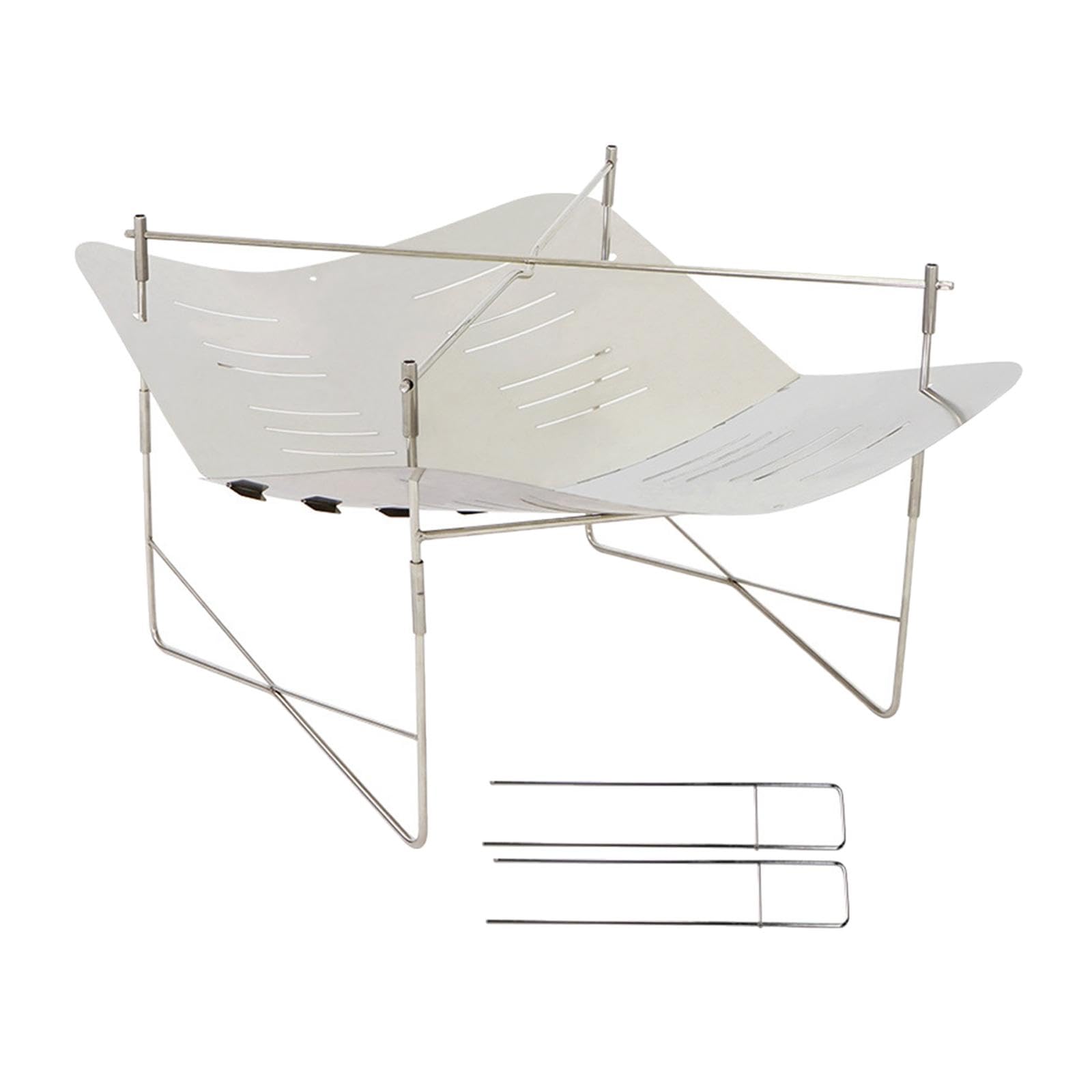 Camping Firepit Rack Wood Burning Folding Rack for Backpacking Garden Hiking|Home Improvement|Plumbing & Fixtures|Other Home Plumbing & Fixtures-image-3