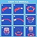 CASRRA Pool Basketball Hoop Pool Toys for Kids Ages 4-8 Water Basketball Hoop for Pool Games