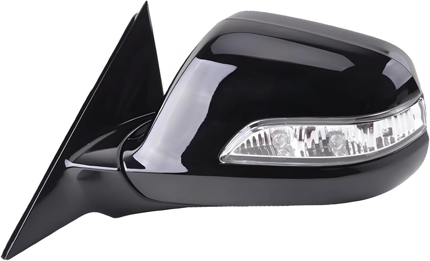 Car 8Wires Rearview Mirror Assembly Electric Folding Heating Turn Signal Light Compatible With Accord 2008 2009 2010 2011 2012 2013(1Pcs-Right)