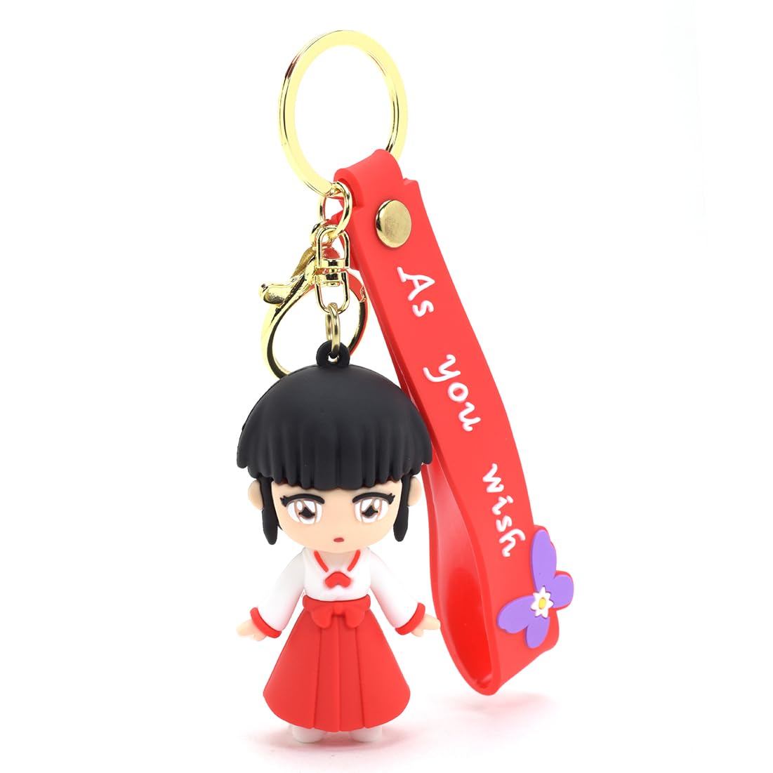 Daiyamondo Creative Amazing Elegant 3D Silicone Premium Key rings With Long Bow Suitable For Car Bike Keychains, Bag Charms, Gifts, Bag Pendant (Red Dress Girl Inu) (B0CLD34R83) Amazon Price History, Amazon Price Tracker