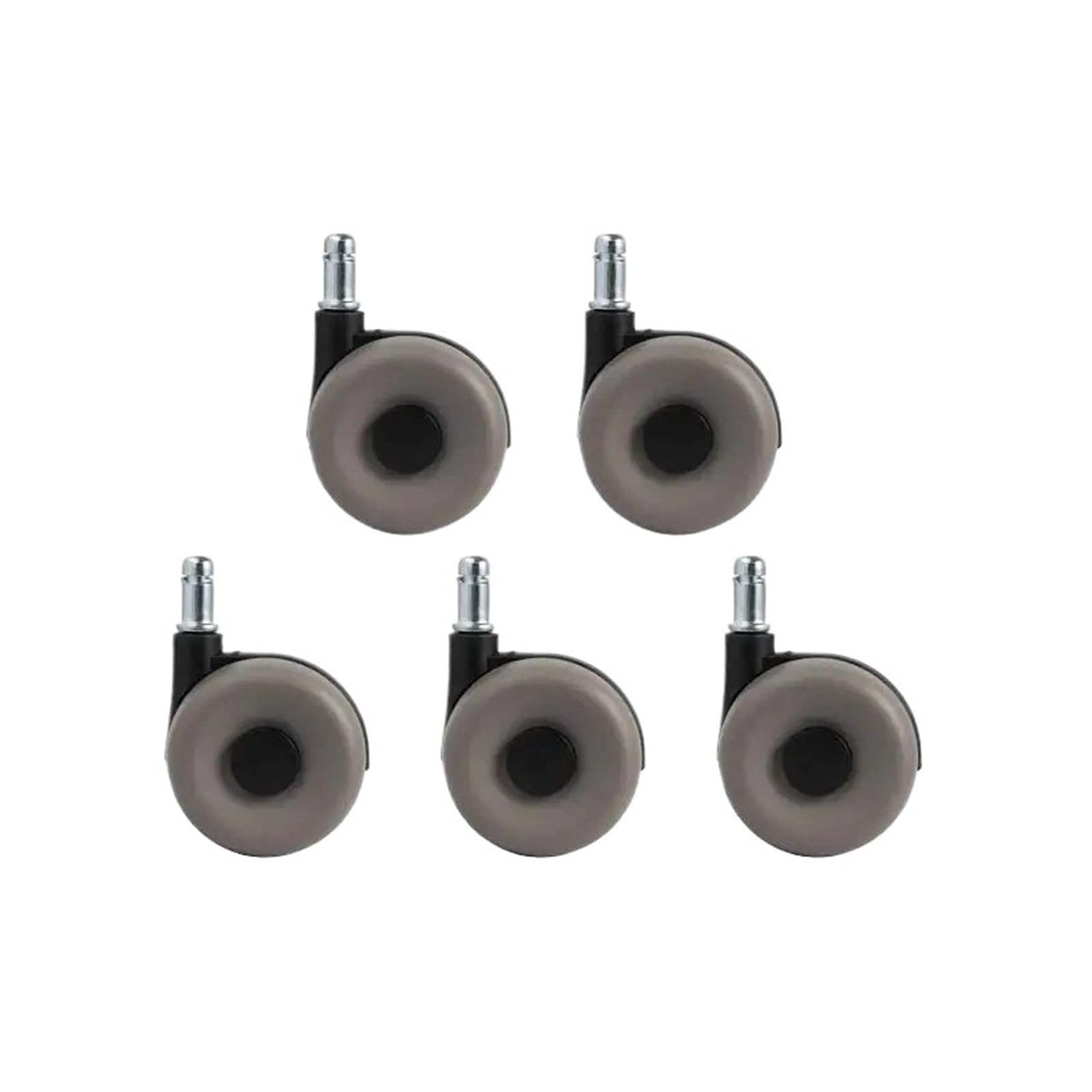 MXXDMOPD 5pcs/lot Chair Wheel Accessories Computer Pulley Hub Caster Rubber(Gris)