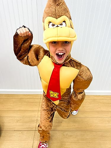 Disfraz completo Donkey Kong para niños, talla M miniatura 3