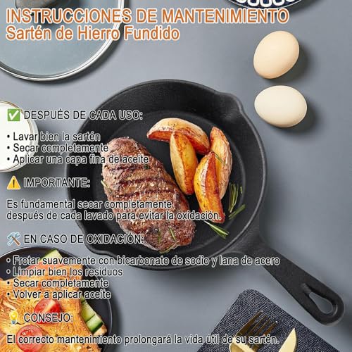 Reviews de Sarten de hierro colado que Puedes Comprar On-line. 29 sarten de hierro colado marca CoWalkers (2)