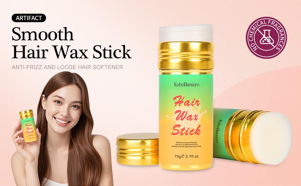 KoboHanayo Hair Wax Stick - Fijador para cabello 2.7 fl oz miniatura 2