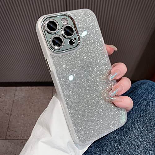Coque rigide iPhone 13 Pro Max transparente protection caméra antichoc paillettes de luxe