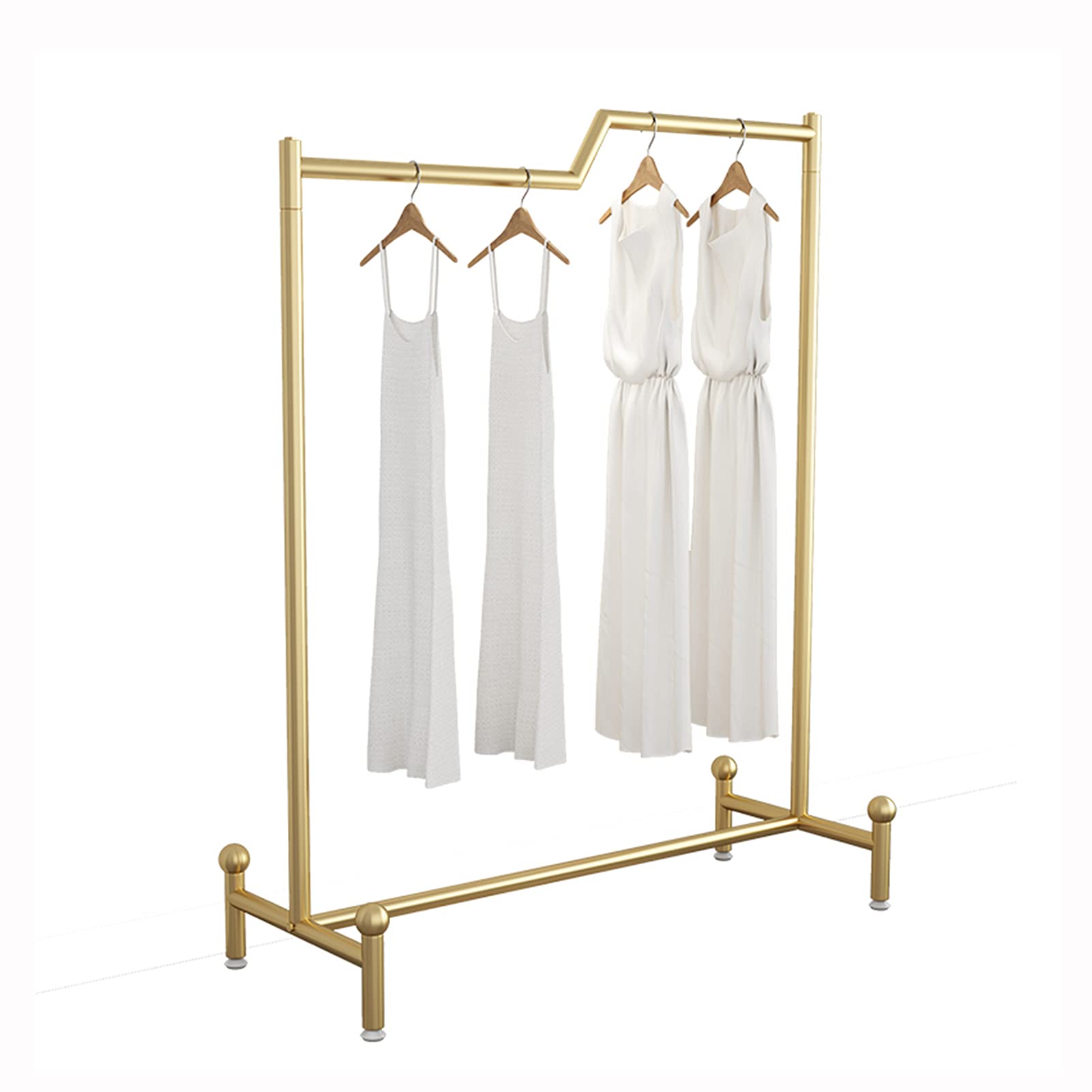 Cintre pour usage domestique magasin portant vêtements métal doré 150cm