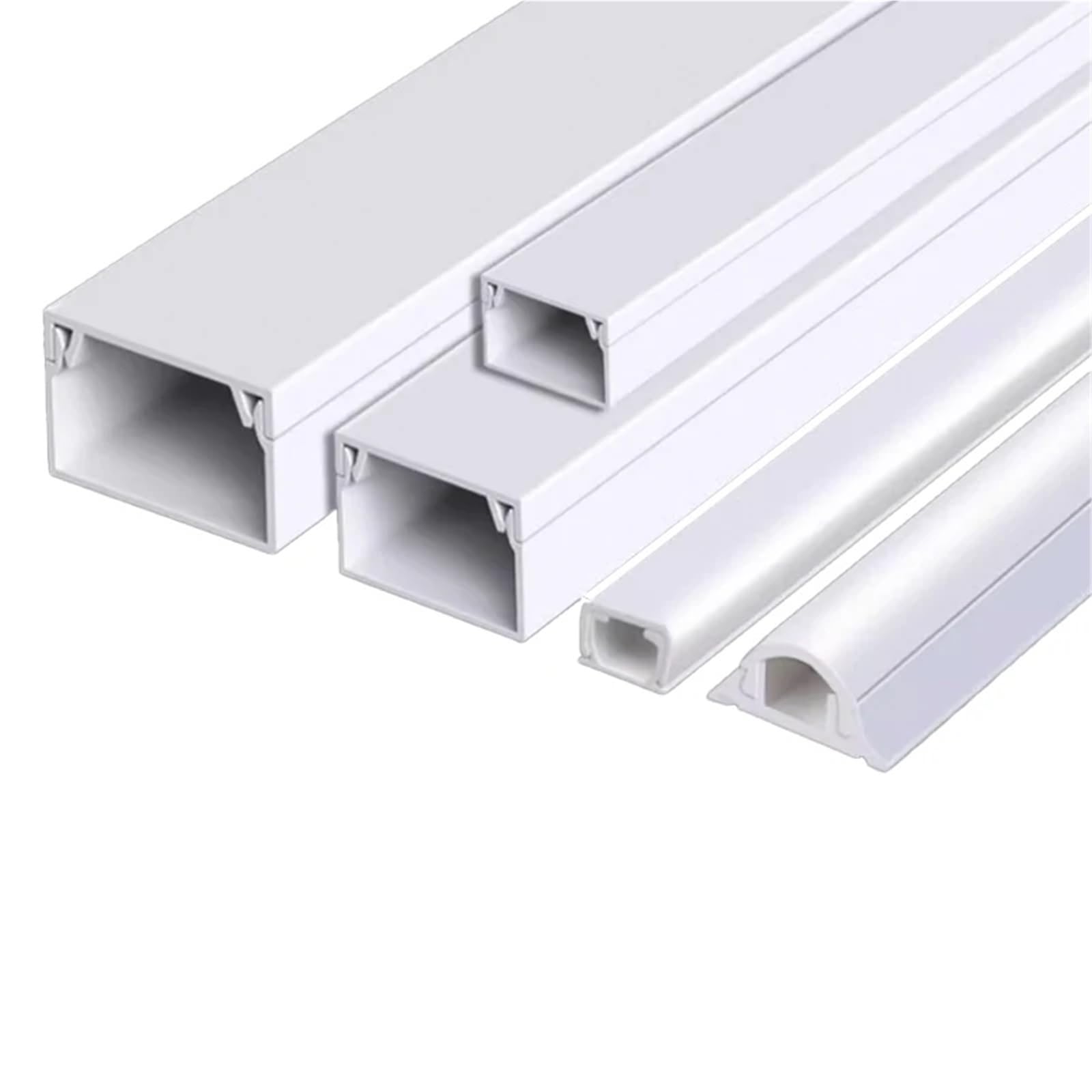 Kabelkanal Kabelabdeckungen Kabelversteck Kabelverstecke Kabelmanagement Wandkabelkanal Für Hause(10pcs,24mmx14mm 50cm)