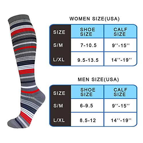 image for Aoliks Compression Socks for Women & Men(1/8 PACK) - Best for Running,