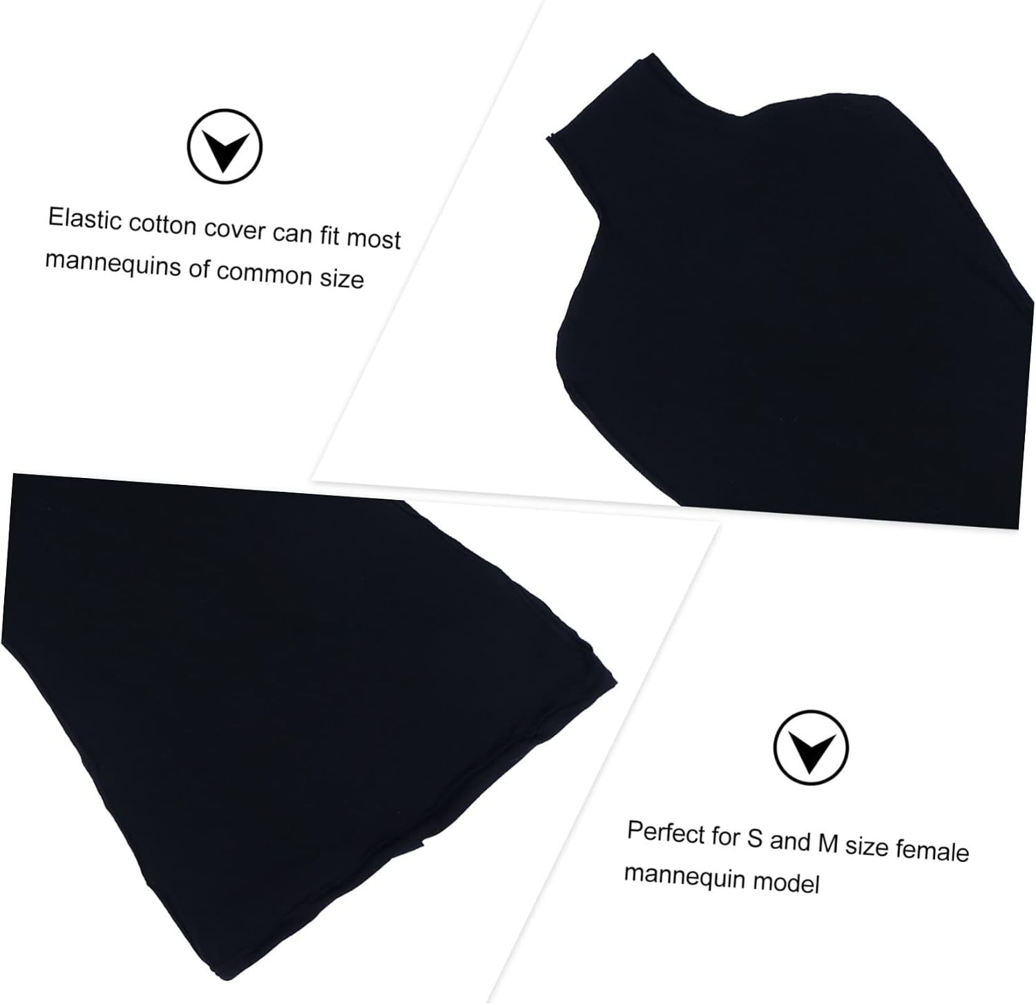 Female Mannequin Cloth Cover Stretch Elastic Dress Form Cover for Store Display Photography Jewelry and Clothing Presentation Fits Most Female 27.95 X 13.77 X 0.11 in