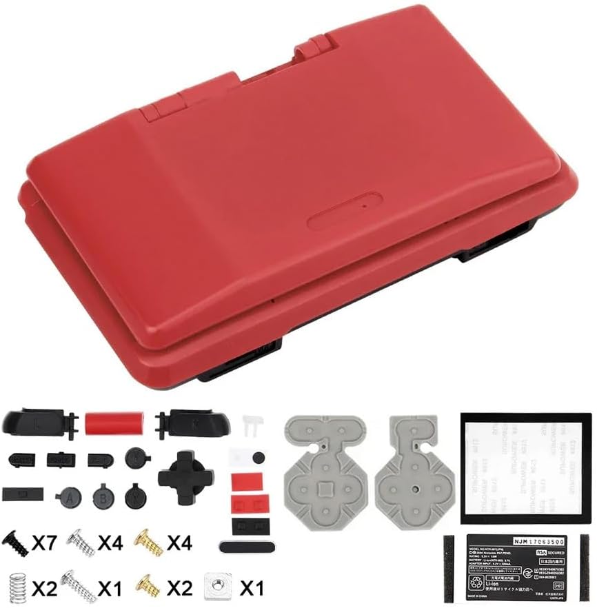 Replacement Full Housing Shell Case Kit Cover for Nintend DS NDS Game Console Repair Parts (Blue)