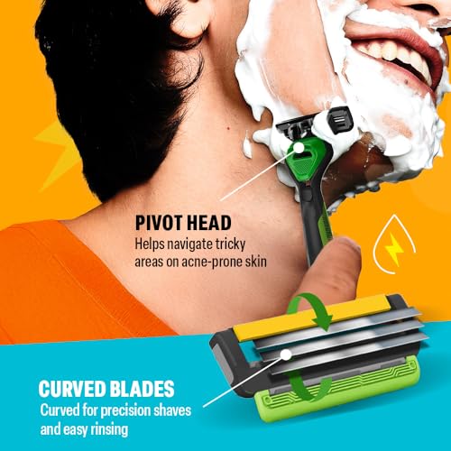 Image of Bombay Shaving Company Vita Charge 3 Razor and Pack of 2 Cartridges