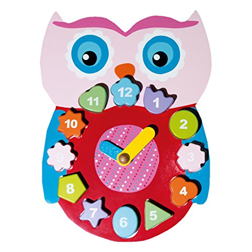 Preisvergleich Produktbild Beluga Spielwaren 70095 - Eulen Lernuhr
