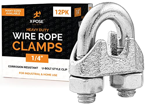 Xpose Safety GCC14-12-X-A Wire Rope Clamp For Stainless Steel Wire Rope cover