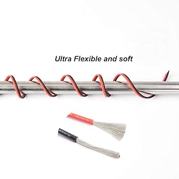 14 Gauge Wire 10awg Silicone Electrical Wire 2 Core Wire 20ft [Black 10ft Red 10ft Solar Inverter