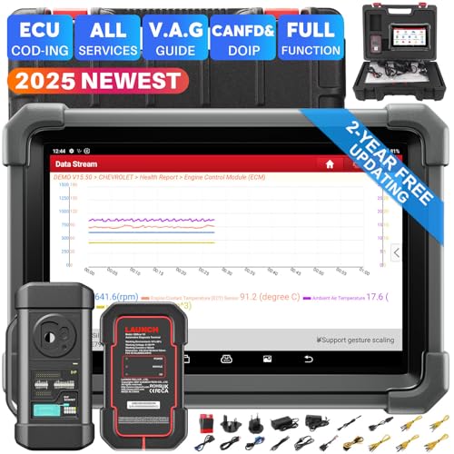 LAUNCH X431 Plus, with X-PROG3 Tool, All-System Diagnostics, Bi-Directional Scan Tool, 39+ Services, ECU Coding Scanner, V.A.G Guided, CAN FD&DOIP, 2 Yrs Update