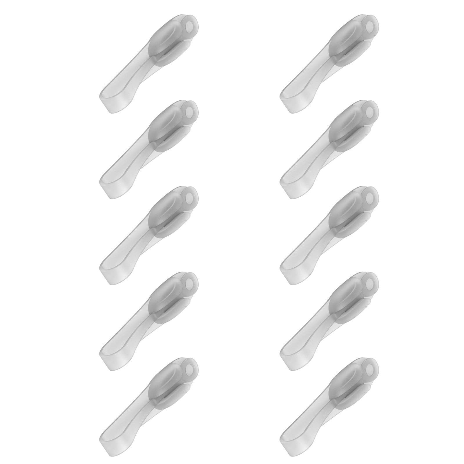 Msioytog Transparent Color 10Pcs Multipurpose Bobbin Winder Ties Sturdy Silicone Wire Organizers For Household Use And Kitchen Supplies Home Accessory