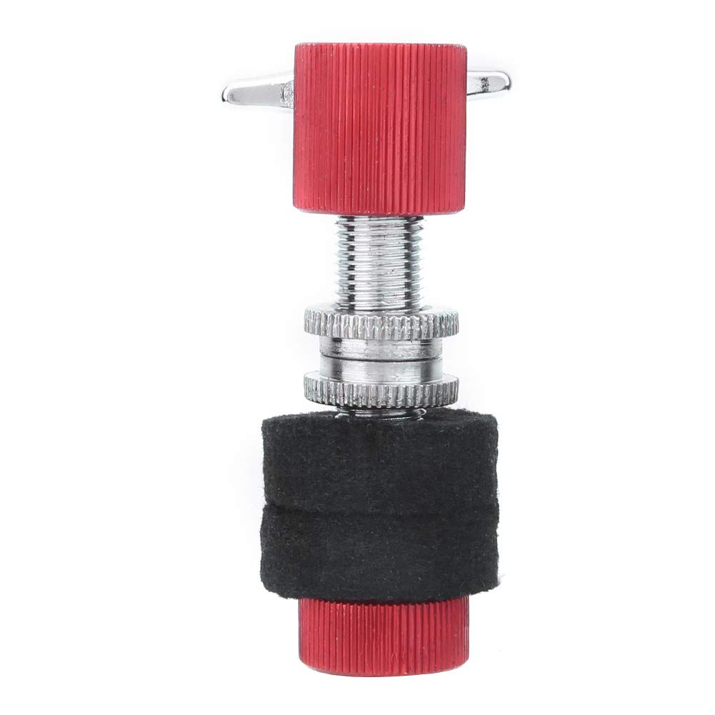 RiToEasysports Hi Hat Pochette de rangement pour bassin Hi-Hat en métal avec support de batterie Rouge Noir