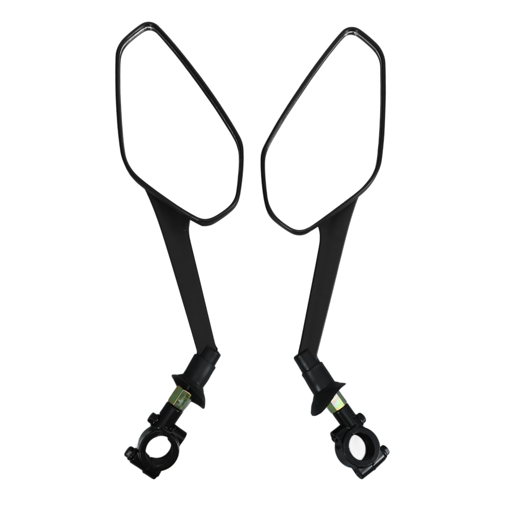 BESPORTBLE Specchietto Monopattino e Specchietto Retrovisore per Bicicletta, Ricambio in Abs Nero, per Bici e Bici Elettrica