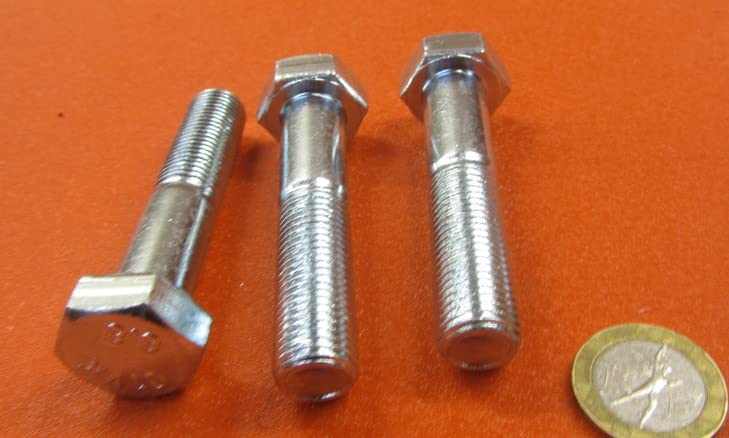 8.8 Zinc Steel Hex Bolts PT M14 x 1.5 mm x 65 mm Long 3 pcs