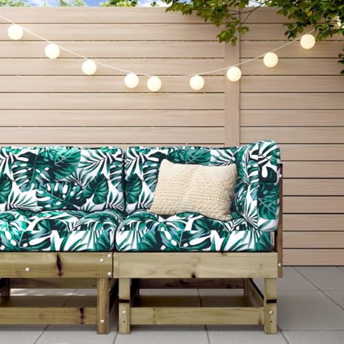Sofá esquinero para jardín modular de madera de pino para muebles de terraza y juego de balcón 3