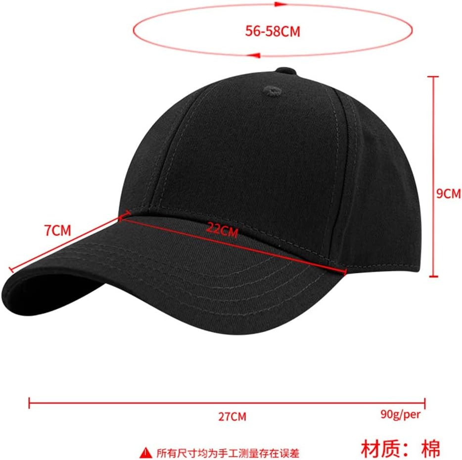 Cotton Baseball Cap Hard Top Men's Monochrome Sun Protection Hat Sunshade Duck Tongue