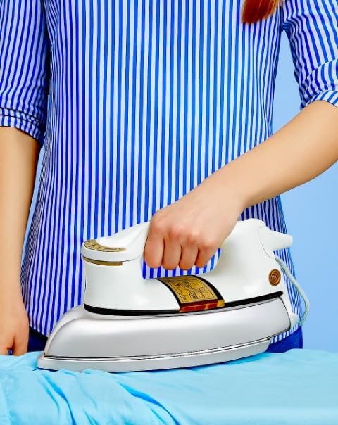 Image of Army Raco 750W 2.5KG Heavy Weight Dry Iron With 2 Years Replacement Warranty | Japanese Quick Heat Technology with Advance Steel Plate Iron Press | Shock Proof Iron Box for Clothes |