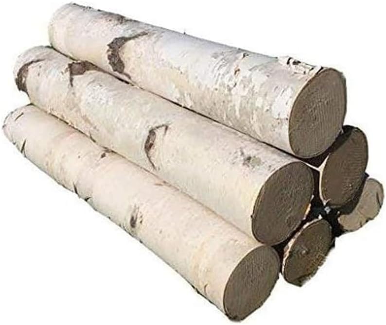 Northern Boughs Decorative Birch Fireplace Logs, White