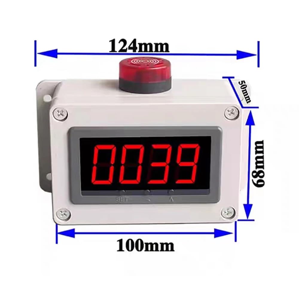 Termómetro Electrónico Digital de Inducción Infrarroja, Alarma de Medidor de Temperatura con Pantalla Digital, Medidor de Temperatura Industrial 60dB