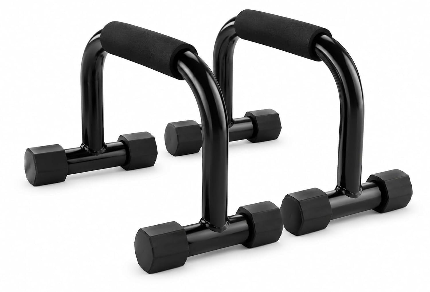 Metal Push Up Bar Stand For Home Gym,Non slip Push Up Stand Bar Handles With Soft Grip Foam Grips, Strenght Training Equipment For Chest,Arms & Core (BLACK)-image-42