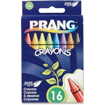 DixonPrang Wax Crayons - 16 Colors per Box(sold in packs of 3)