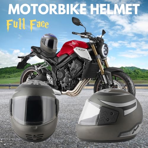 Image of Sage Square Audi Kimi Full Face Helmet | ISI Certified | Clear Visor | Ultra Comfort Inner Padding Extra Comfort & Stylish