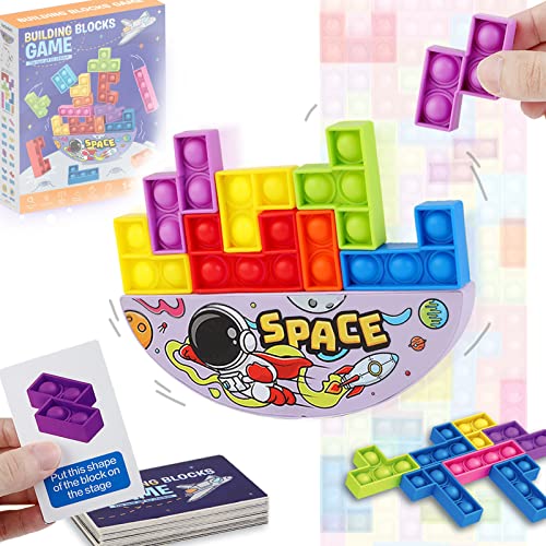 プッシュポップ テトリス パズル スクイーズ玩具 ストレス解消グッズ 減圧おもちゃ バブル フィジェットおもちゃ インテリジェンス発展 知育おもちゃ そわそわおもちゃ 自閉症特別支援 ボードゲーム 子供 大人兼用 カラフル プレゼント