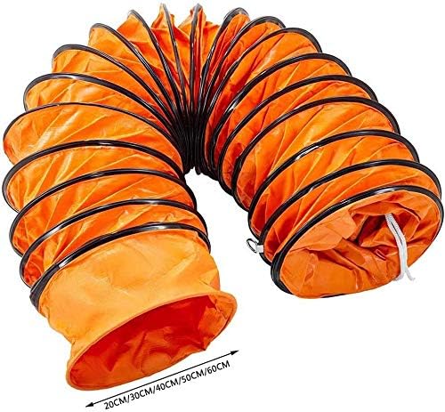 Flexible PVC Ducting 5m/10m - 200/300/400/500/600mm Diameter, Ideal for Ventilation, Blower Fans, Fume Extractors, Durable & Lightweight, Flexible Hosing Solutions