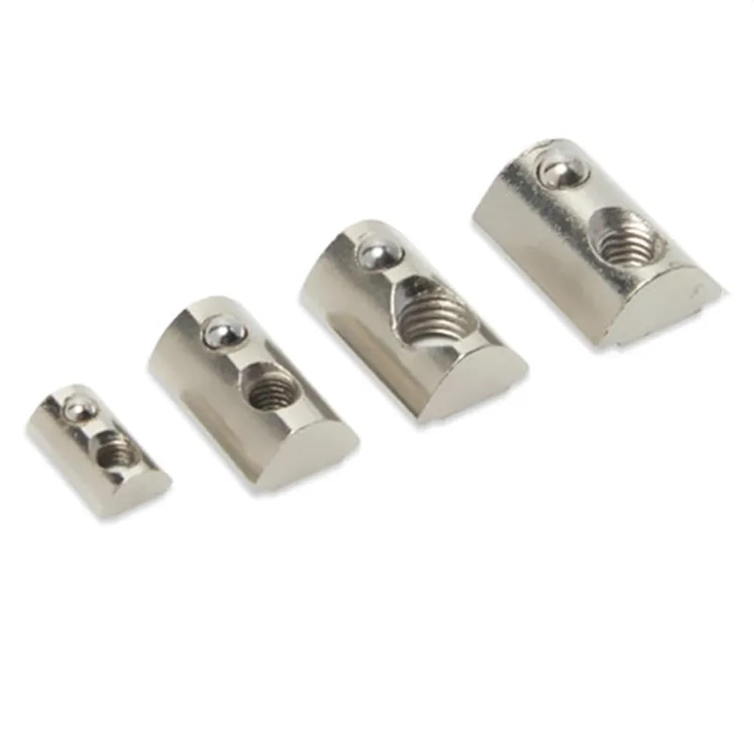 20/50pcs M3-M8 T-Type Slide Nut Elastic 2020 3030 Series Aluminum Profile Accessories(20-M3 50pcs)