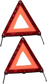 FAVOMOTO 2 Pieces Warning Triangles Vehicle Warning Light Triangle Warning Triangle Reflective Warning Triangle Reflective Auto Reflector