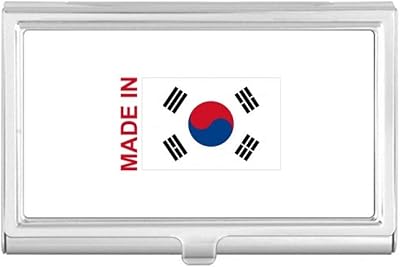 Made in South Korea Country Love Business Card Holder Case Pocket Box Wallet