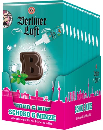 Piasten Berliner Luft Schoko und Minze Alkoholpralinen Vorratspack – Schokolade gefüllt mit echter Berliner Luft…