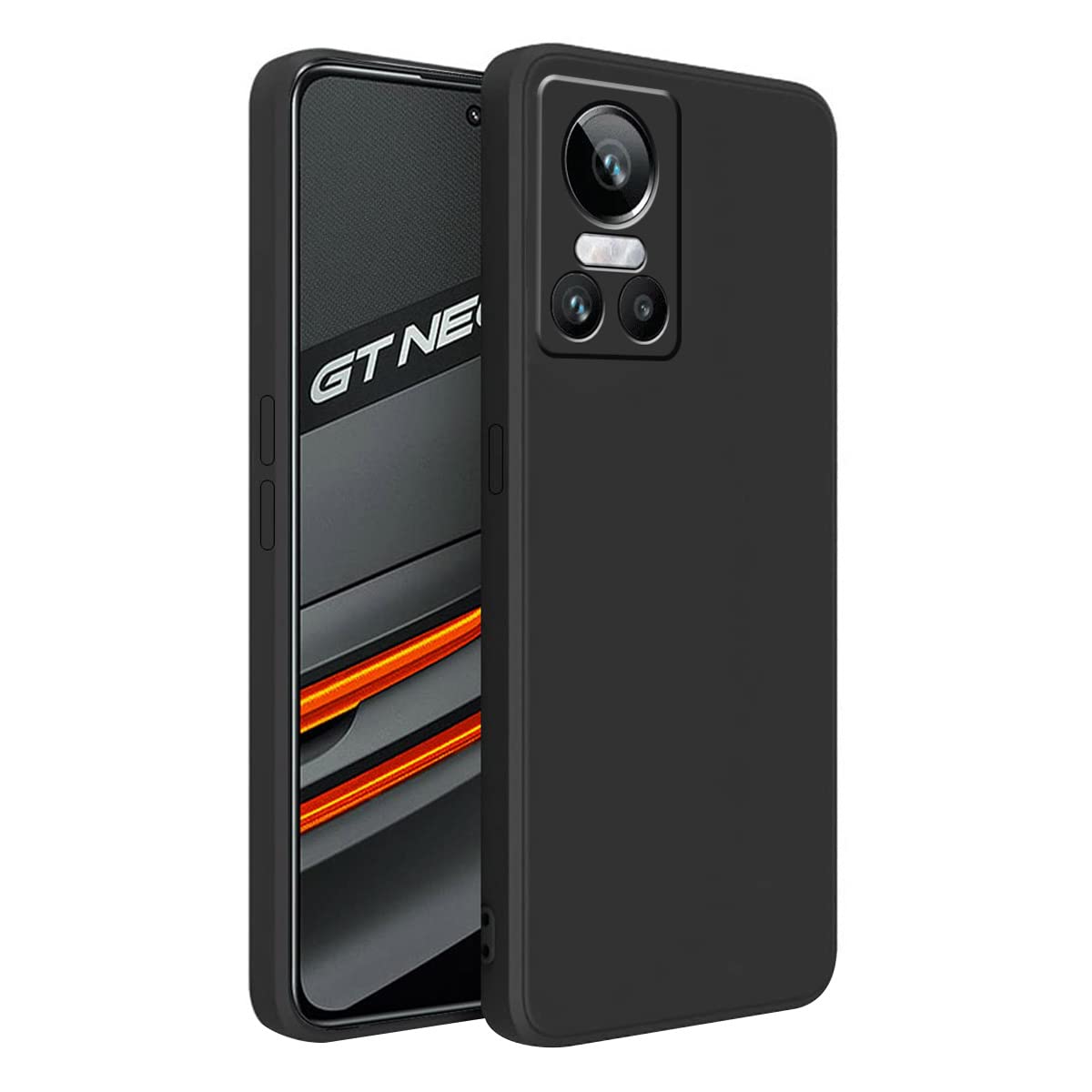 LIRAMARK Silicone Soft Back Cover Case for Realme GT Neo 3 5G (Silicone Black) (B0BL18KGWM) Amazon Price History, Amazon Price Tracker