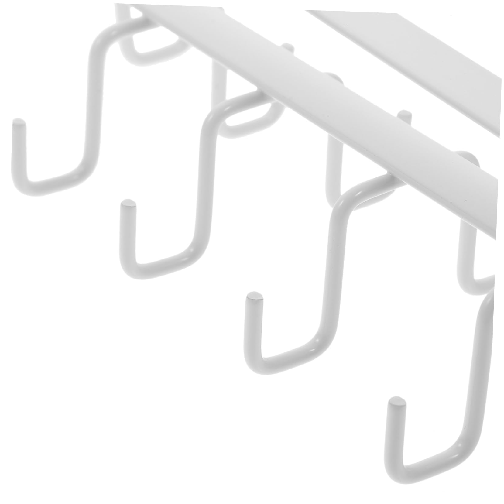 MAGICLULU 3 pezzi Portautensili Sottopensile Bianco Ganci Antiruggine per Tazze e Oggetti Mensola Appendibile da Parete Facile da Installare per Organizzazione Cucina