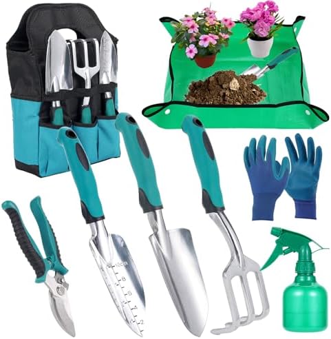 Kit de Jardinería,8 Piezas a Prueba de óxido Kit Jardineria Conti...