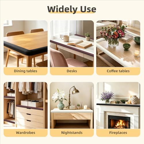 Image of Corner Protector Baby, Baby Proofing Edge Corner Protector, Waterproof Soft Foam Cushion with Adhesive Tape (6.6ft Edge + 4 Corners),Wall Corner Protector for Fireplace, Table, Stair, Cabinet(White)