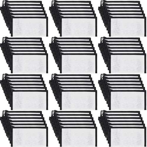 Image of Fainne 120 Pack Mesh Pencil Pouch Mesh Zipper Pouch 9 inch x 4.7 inch Pencil Case Bulk Multipurpose Cosmetics Toiletry Small Bag for Office Travel (Black)