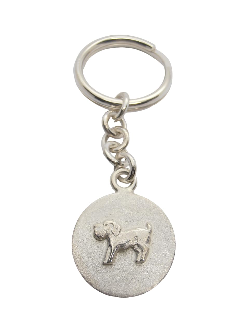 Porte-clés en argent 925 chien chiot Brisa accessoire pour clés de maison