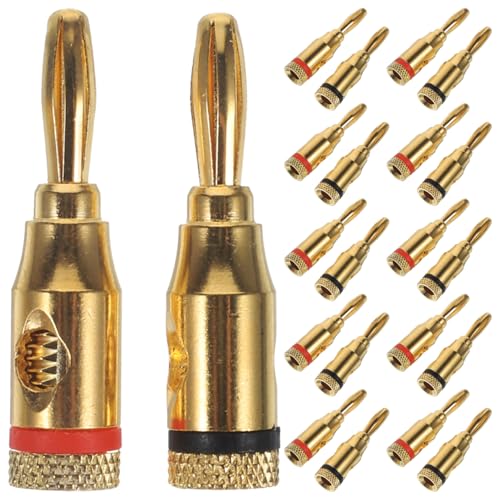 Conectores Banana Chapados en Oro x12 Pares para Cable de Audio miniatura 2