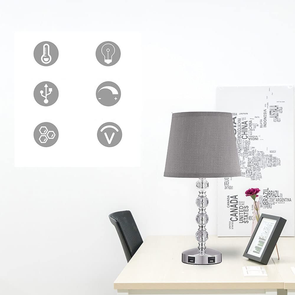 LGDEERCO Schreibtischlampe Mit USB-Ladefunktion – 3 Farbtemperaturen, 5 Helligkeitsstufen