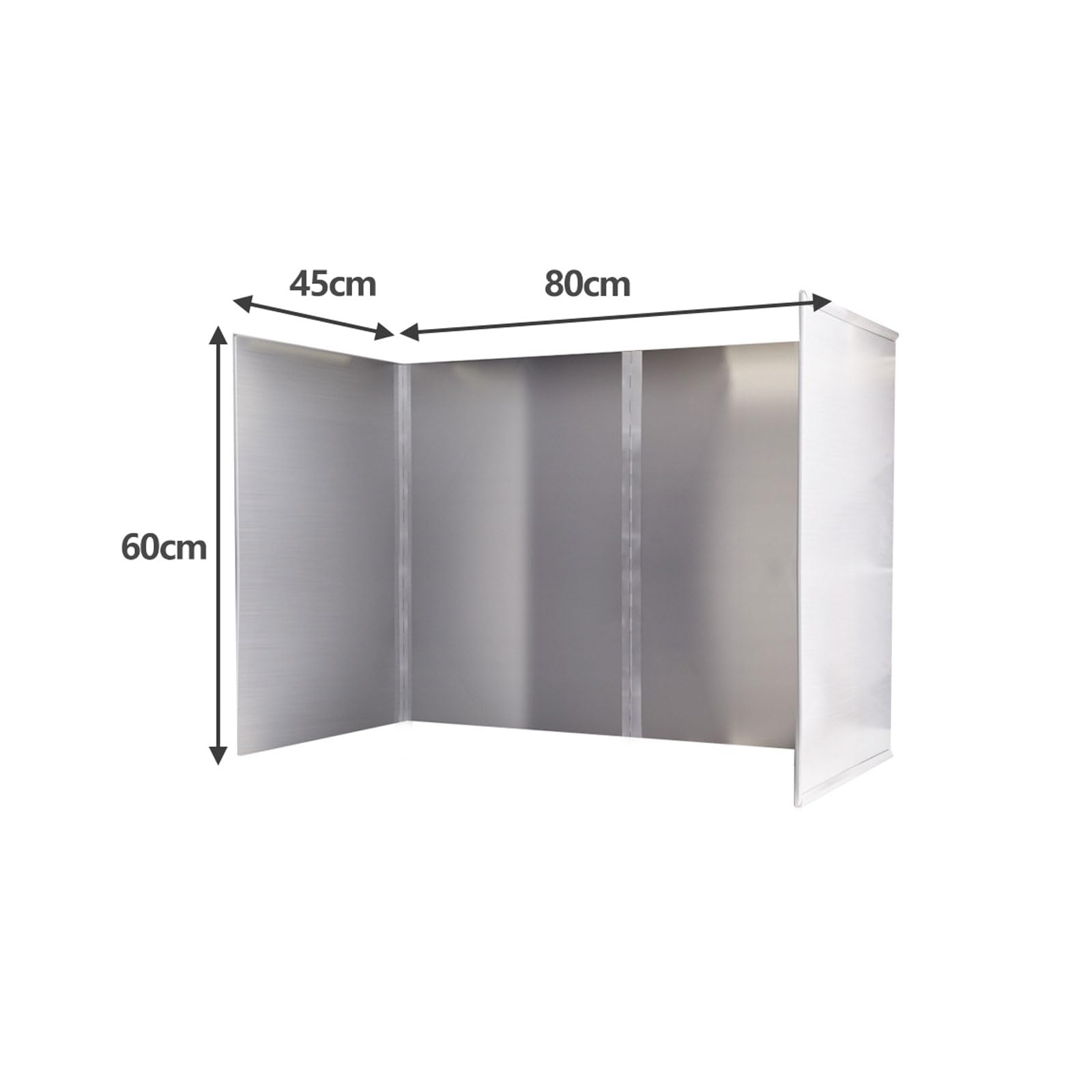 Plaque Anti Projection Cuisine Garde éclaboussante En Acier En Acier Inoxydable Pour La Cuisine De Cuisine, Pliage Des éclaboussures Pour Les Outils De Cuisson Des écrans éclaboussant(Size:45*80*60cm)